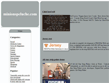Tablet Screenshot of minionspeluche.com